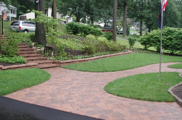 Buckwalter Landscaping near Reading, PA - walkway construction